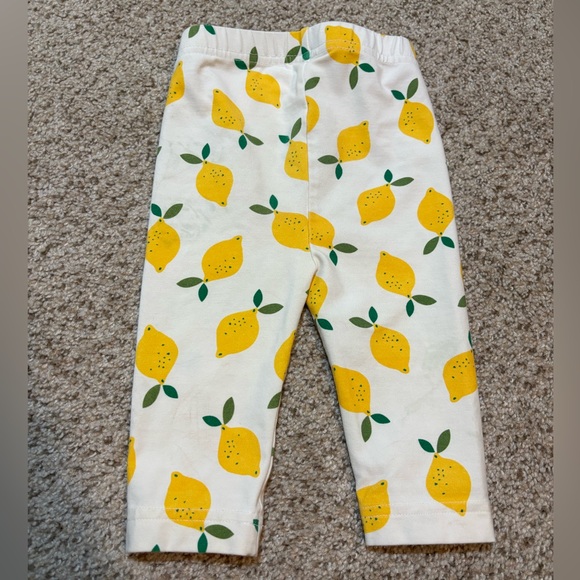 Hanna Andersson 2T Lemon Print Crop Leggings | spring | summer | play - Picture 4 of 8